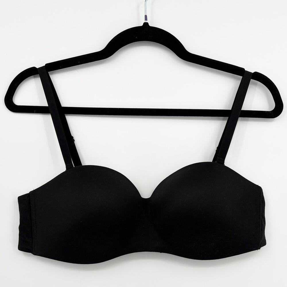 Soma Size 36B Enbliss Stay Put Wireless Bra Strapless Multiway Black Bralette